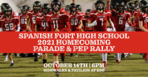 Spanish Fort High School 2021 Homecoming Parade & Pep Rally at ESC